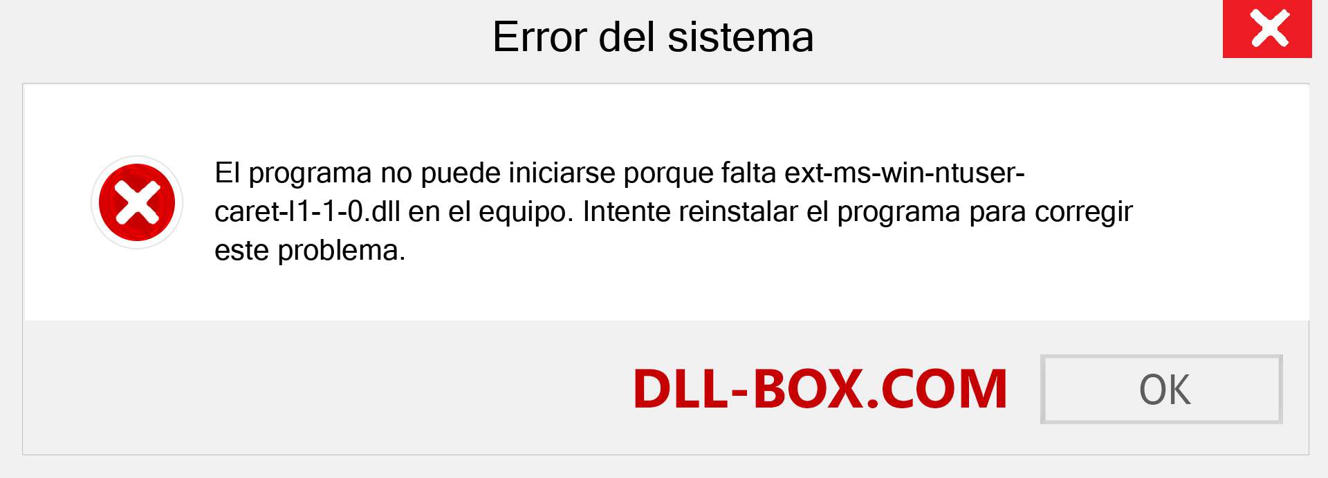 ¿Falta el archivo ext-ms-win-ntuser-caret-l1-1-0.dll ?. Descargar para Windows 7, 8, 10 - Corregir ext-ms-win-ntuser-caret-l1-1-0 dll Missing Error en Windows, fotos, imágenes