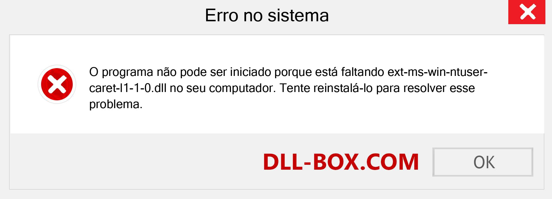 Arquivo ext-ms-win-ntuser-caret-l1-1-0.dll ausente ?. Download para Windows 7, 8, 10 - Correção de erro ausente ext-ms-win-ntuser-caret-l1-1-0 dll no Windows, fotos, imagens